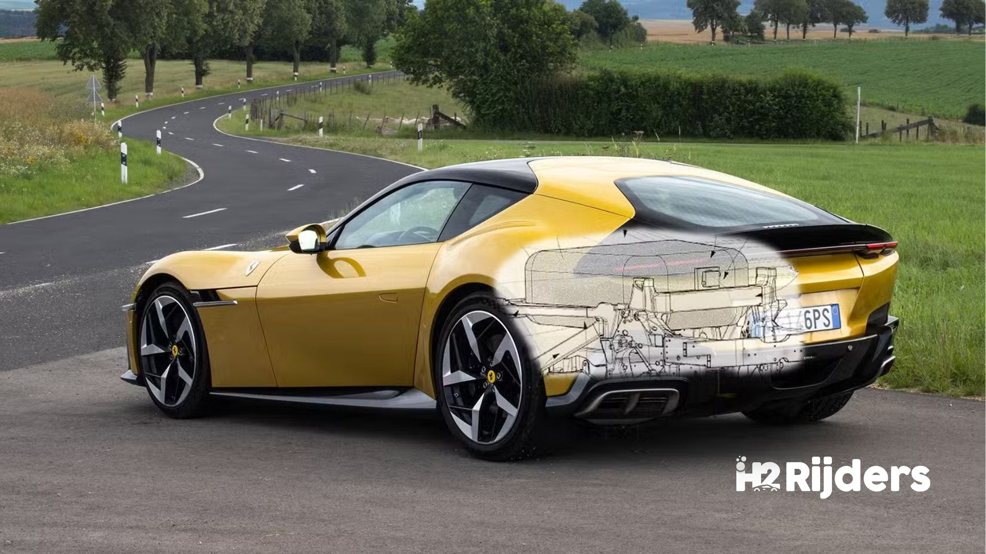 Ferrari patenteert flexibele waterstoftank voor sportwagens